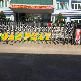 Lắp đặt cổng xếp nhập khẩu tại Nhơn Hội