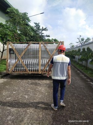 Lắp Đặt Cổng Xếp Inox Cho Công Ty Cargill Tại Bình Định