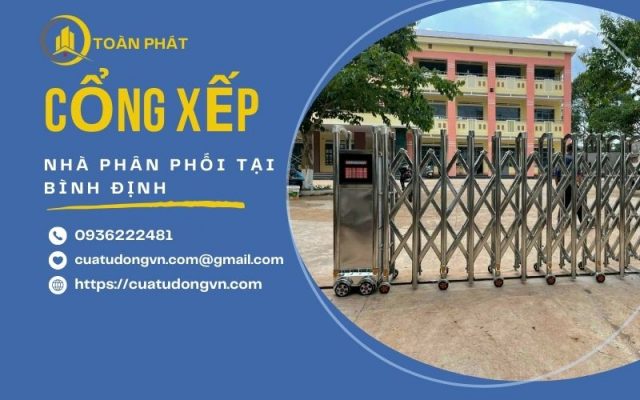 Cổng Xếp Inox Tại Bình Định