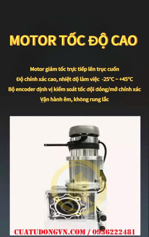 Cửa cuốn nhanh kho lạnh 7 Motor cửa cuốn nhanh kho lạnh